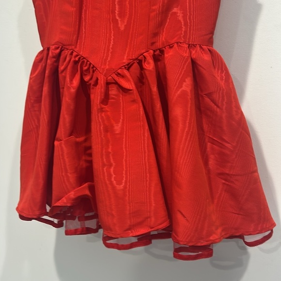 Sugar Thrillz Magic Moves Red Woodgrain fit n flare Mini Dress plus xxl new - Picture 2 of 8